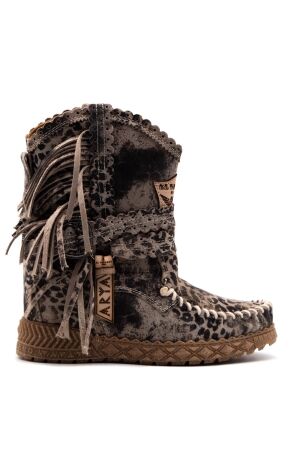 el vaquero dames enkellaars sleehak ecru