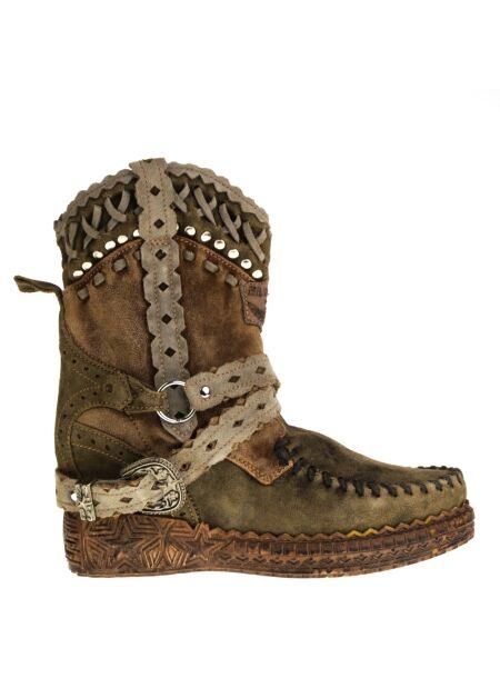 El vaquero El Vaquero Wedges Ankle Boots in Green for Women 