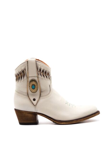 Sendra boots Dames enkellaarsjes beige