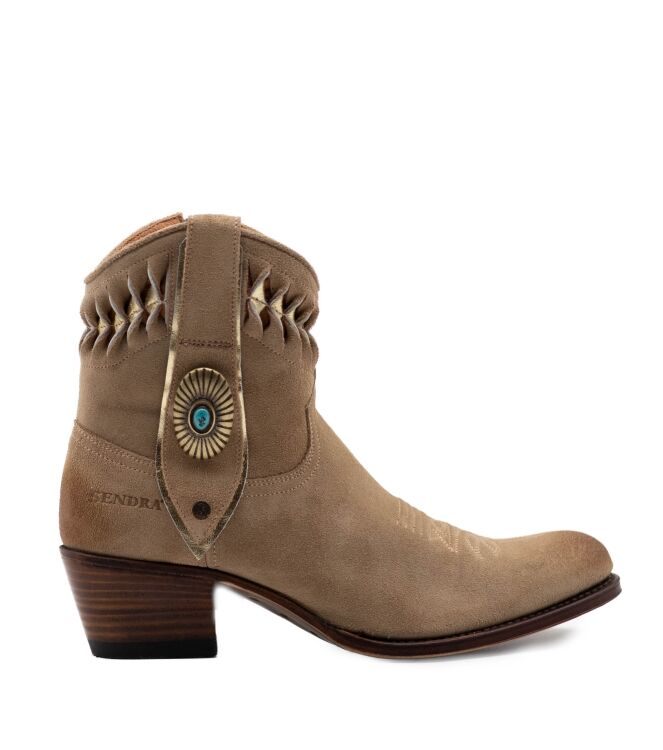 Sendra Boots Sendra Boots dames westernboots beige Serr Firence Bamby Us Marr Sendra Dames Enkellaarzen in Beige online kopen