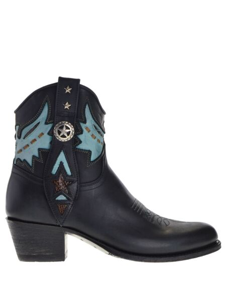 Sendra boots Dames western boots zwart combi
