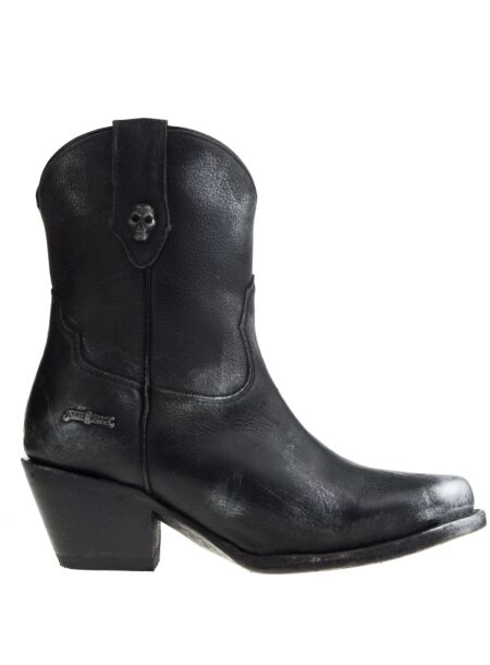 New rock New Rock Western Ankle Boots Black for Women 