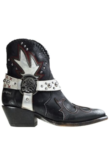 New rock New Rock Western Ankle Boots Black for Women 
