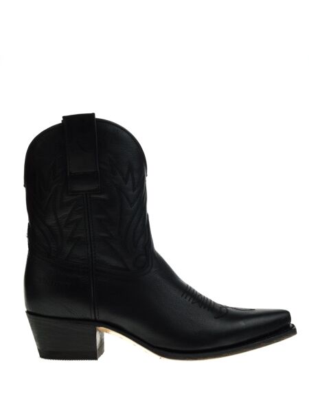 Sendra boots Dames enkellaarsjes zwart