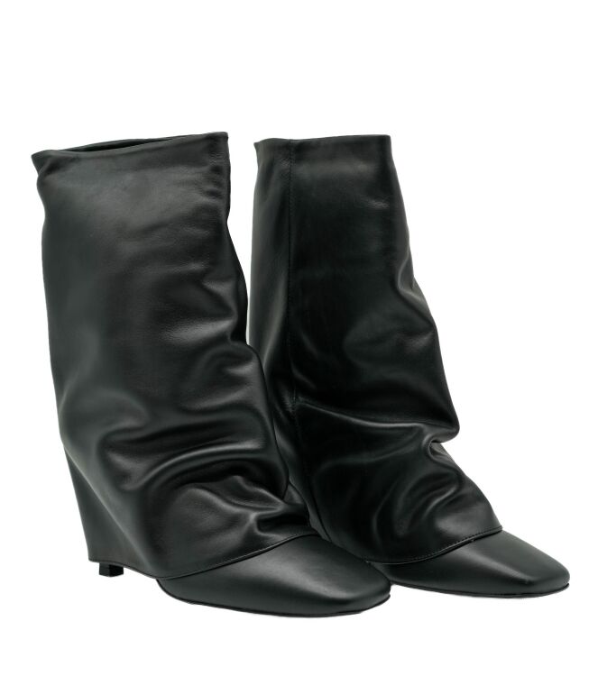 Gisel Moire Gisel Moire dames enkellaarsjes zwart Vitello Nero Gisel Moire dames enkellaarsjes zwart 11 zwart leer Direct leverbaar uit de webshop van www.taft.nl/