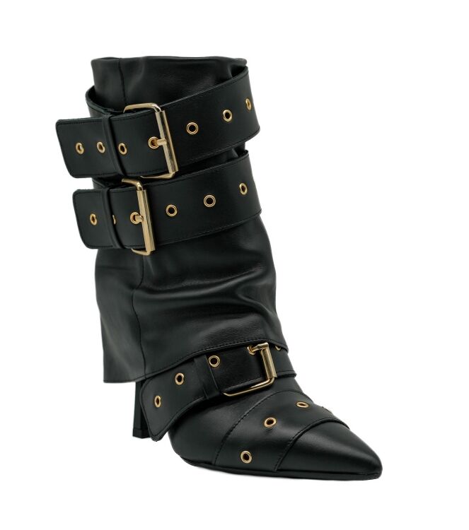 Gisel Moire Gisel Moire dames enkellaarsjes zwart gespen Vitello Nero Gisel Moire dames enkellaarsjes zwart gespen 11 zwart leer Direct leverbaar uit de webshop van www.taft.nl/