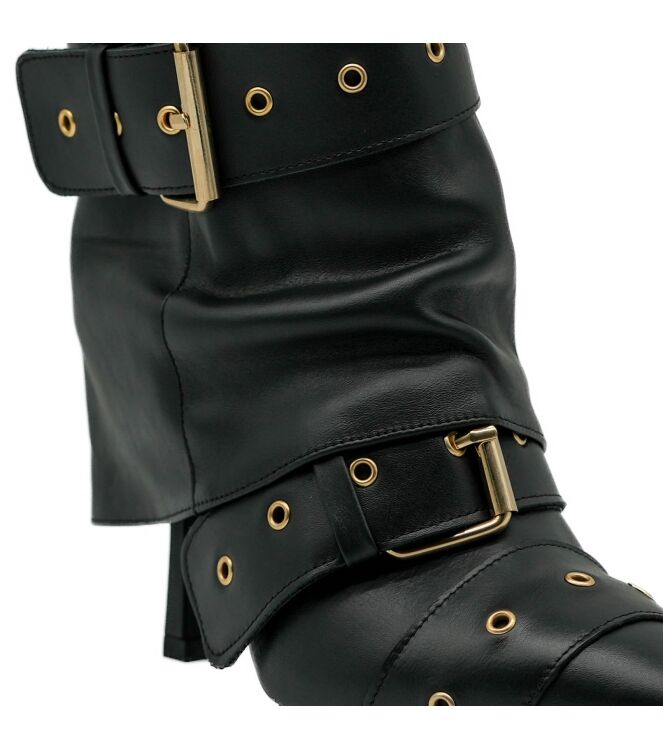 Gisel Moire Gisel Moire dames enkellaarsjes zwart gespen Vitello Nero Gisel Moire dames enkellaarsjes zwart gespen 11 zwart leer Direct leverbaar uit de webshop van www.taft.nl/