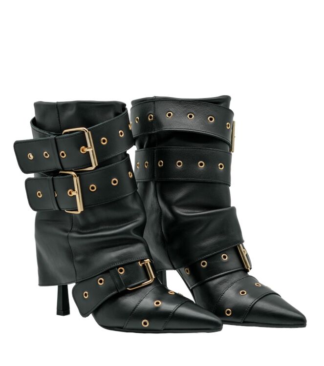 Gisel Moire Gisel Moire dames enkellaarsjes zwart gespen Vitello Nero Gisel Moire dames enkellaarsjes zwart gespen 11 zwart leer Direct leverbaar uit de webshop van www.taft.nl/