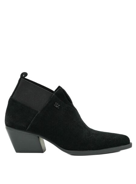 Lazamani Dames enkellaarsjes zwart suede