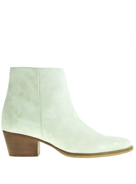 River woods Dames enkellaarsjes wit suede