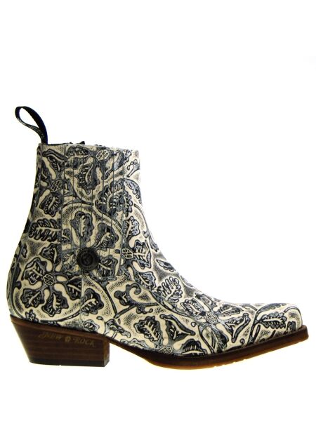 New rock New Rock Ankle Boots White for Women