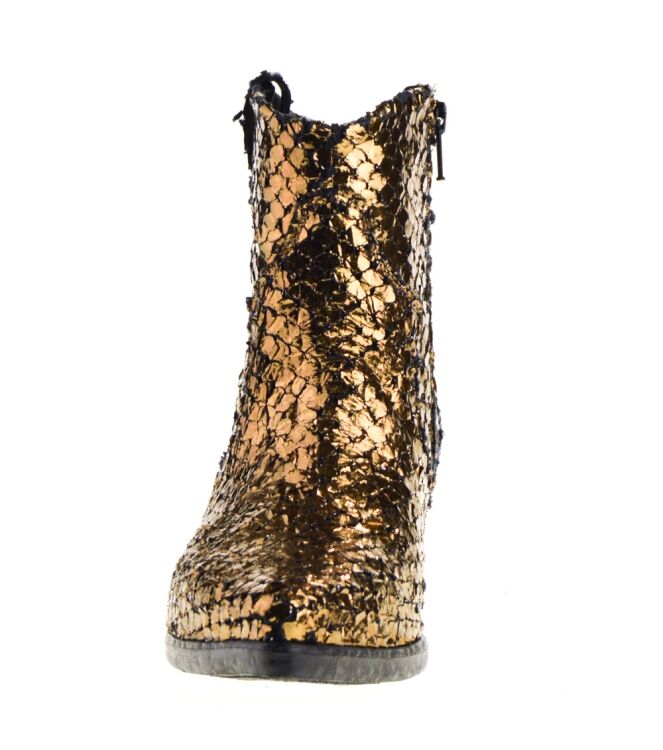 Tosca Blu Shoes Tosca Blu Shoes dames enkellaars bruin Pitone Bronzo Tosca Blu Dames Enkellaarsjes in Bruin online kopen