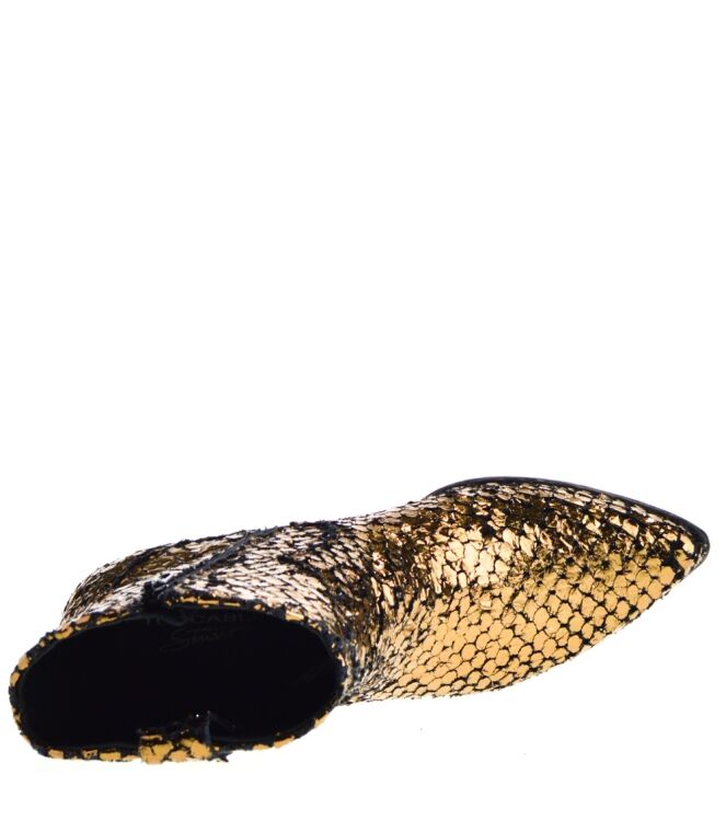 Tosca Blu Shoes Tosca Blu Shoes dames enkellaars bruin Pitone Bronzo Tosca Blu Dames Enkellaarsjes in Bruin online kopen