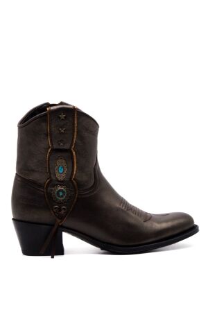 Sendra Boots dames enkellaarsjes bruin brons