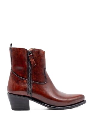 Cordwainer dames enkellaarsjes bruin