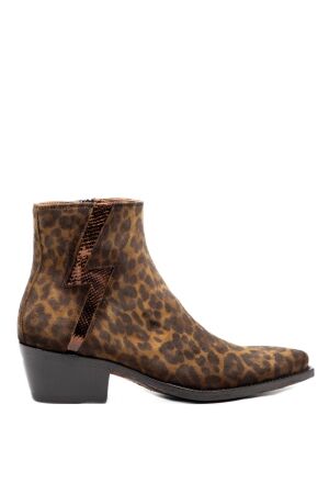 jo ghost dames enkellaarsjes leopard