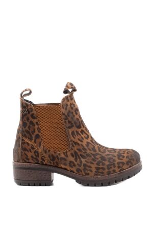 Lazamani dames enkellaarsjes leopard