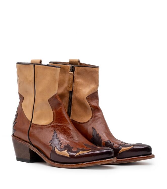 cordwainer cordwainer dames enkellaars bruin Spoletto Washed cordwainer Dames Enkellaars Bruin