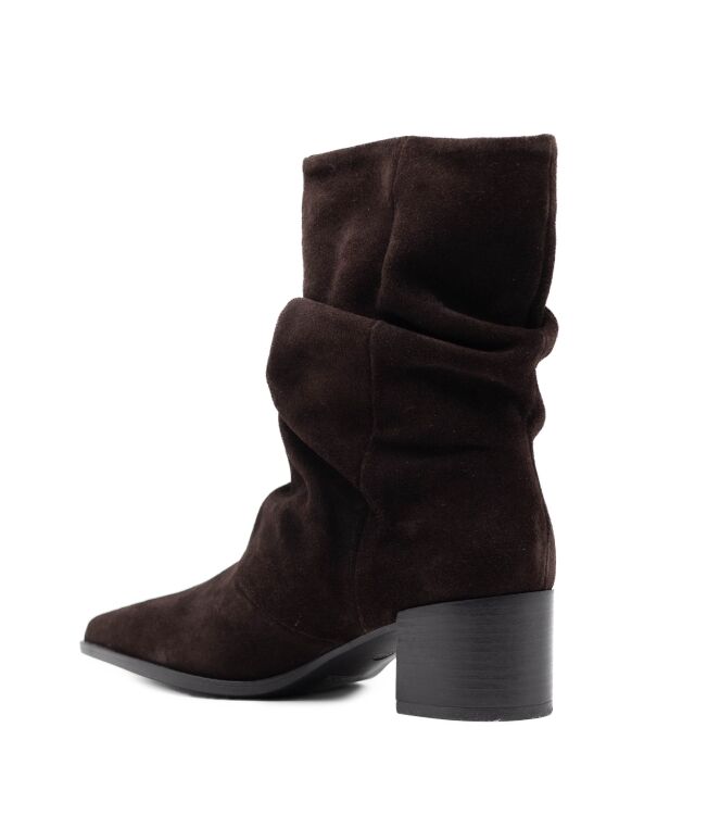 Copenhagen Studios Copenhagen Studios dames enkellaarsjes bruin suede Suede Chocolate Copenhagen Studios Dames Enkellaarsjes Bruin Suede