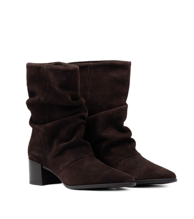 Copenhagen Studios Copenhagen Studios dames enkellaarsjes bruin suede Suede Chocolate Copenhagen Studios Dames Enkellaarsjes Bruin Suede