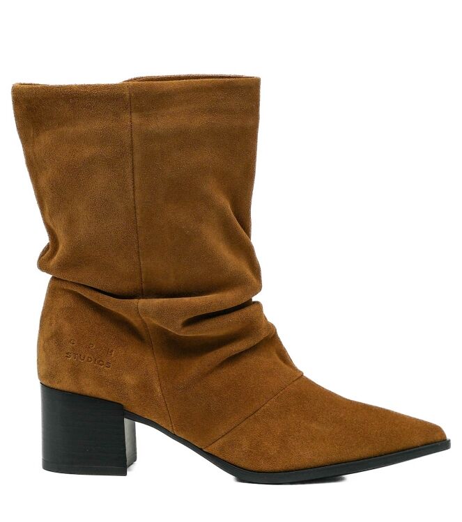 Copenhagen Studios dames enkellaarsjes bruin suede 62 bruin suede/nubuck Direct leverbaar uit de webshop van www.taft.nl/