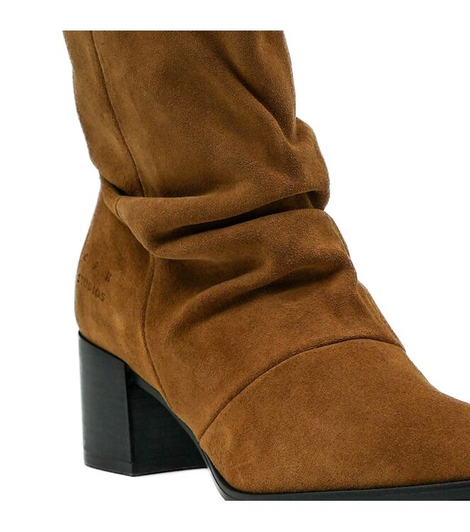 Copenhagen Studios dames enkellaarsjes bruin suede 62 bruin suede/nubuck Direct leverbaar uit de webshop van www.taft.nl/