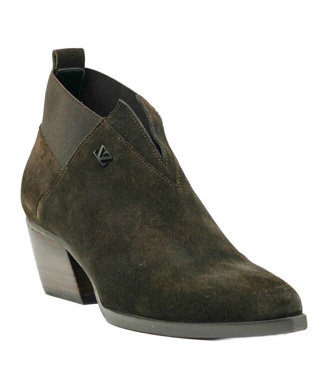 Lazamani Lazamani dames enkellaarsjes donker bruin Brown Lazamani Dames Enkellaarsjes Donker Bruin