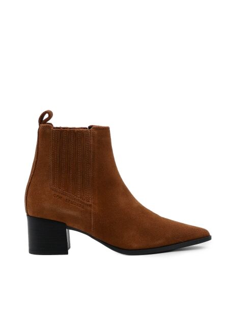 Copenhagen studios Dames enkellaarsjes bruin suede
