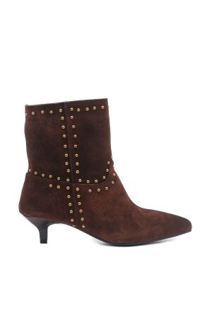 La Strada dames enkellaarsjes bruin suede