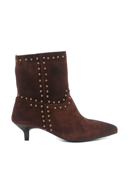 La strada Dames enkellaarsjes bruin suede