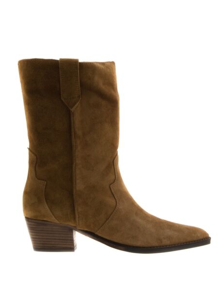 Julie dee Dames enkellaarsjes rhum suede