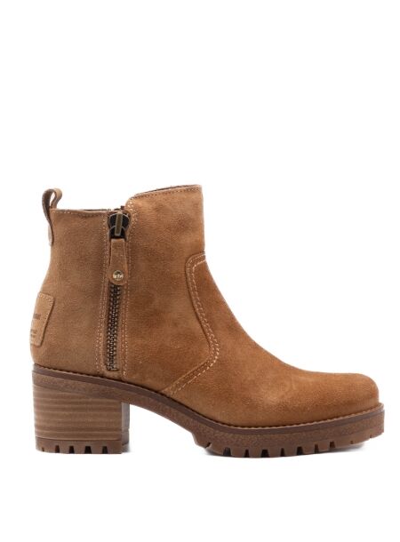 Panama jack Dames enkellaarsjes cognac suede