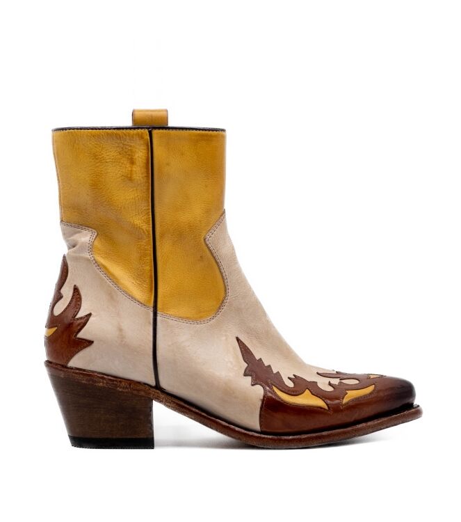 cordwainer cordwainer dames enkellaars naturel Spoletto Washed cordwainer Dames Enkellaars Naturel