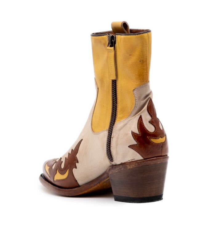 cordwainer cordwainer dames enkellaars naturel Spoletto Washed cordwainer Dames Enkellaars Naturel