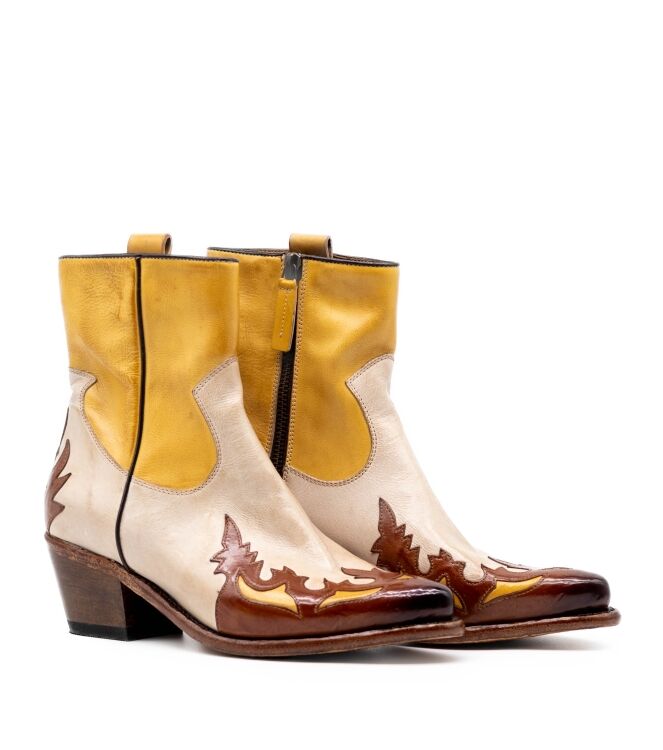 cordwainer cordwainer dames enkellaars naturel Spoletto Washed cordwainer Dames Enkellaars Naturel