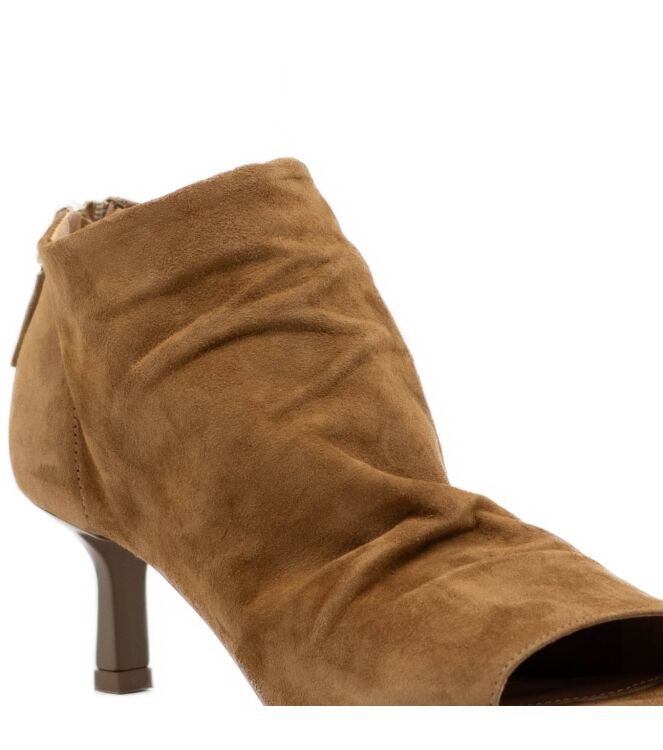 Julie Dee Julie Dee dames enkellaarzen naturel Camoscio Tabacco 119 Julie Dee Dames Enkellaarzen Naturel