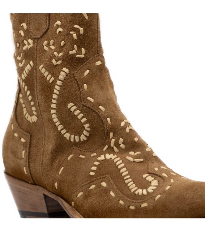 Jo Ghost Dames Enkellaarsjes in Naturel online kopen