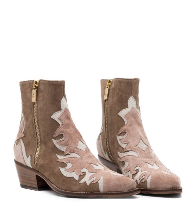 jo ghost  Dames Enkellaarzen Lerenzolen Na 