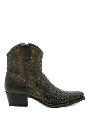 sendra boots dames enkellaarsjes groen
