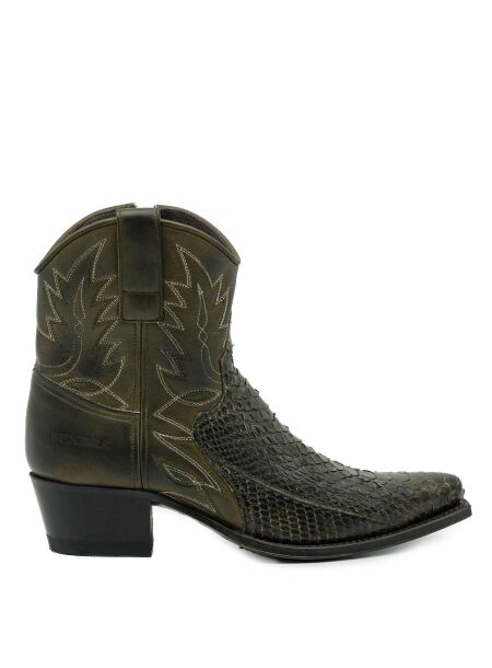 Sendra boots Dames enkellaarsjes groen