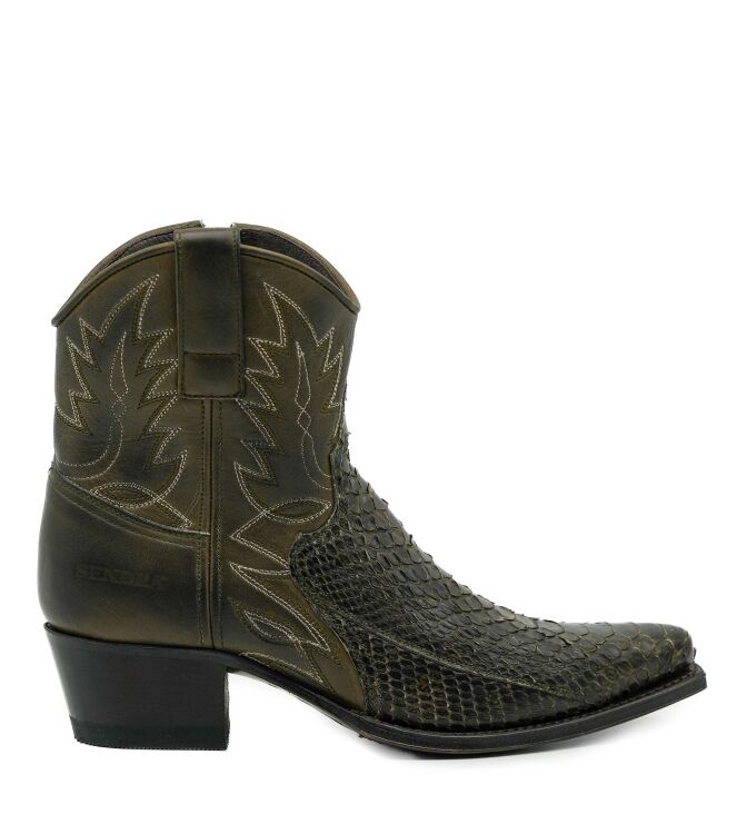 sendra boots sendra boots dames enkellaarsjes groen Piton Barr Flora Salvaje Oliva sendra boots Dames Enkellaarsjes Groen