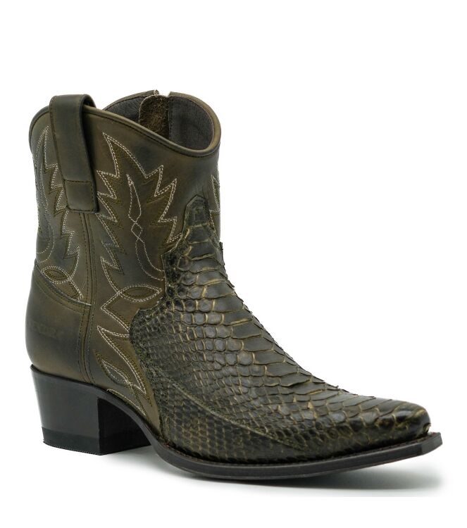 sendra boots sendra boots dames enkellaarsjes groen Piton Barr Flora Salvaje Oliva sendra boots Dames Enkellaarsjes Groen