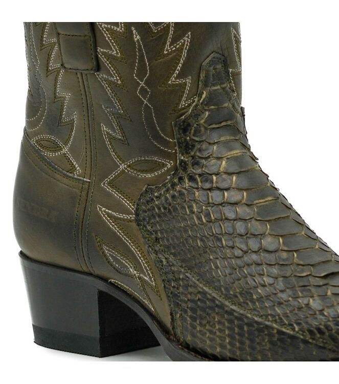 sendra boots sendra boots dames enkellaarsjes groen Piton Barr Flora Salvaje Oliva sendra boots Dames Enkellaarsjes Groen