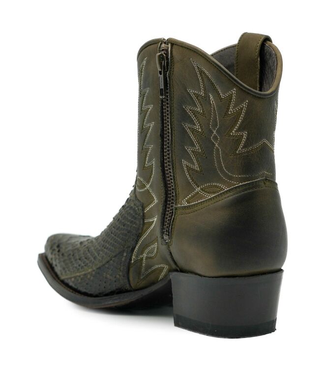 sendra boots sendra boots dames enkellaarsjes groen Piton Barr Flora Salvaje Oliva sendra boots Dames Enkellaarsjes Groen