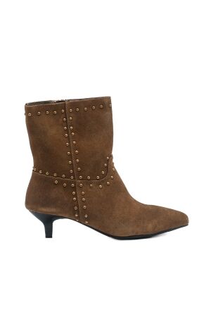 La Strada dames enkellaarsjes groen suede