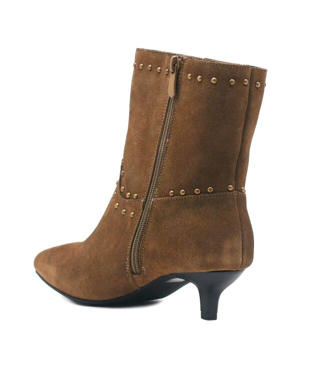 La Strada La Strada dames enkellaarsjes groen suede Kaki Cow Suede La Strada Dames Enkellaarzen Gevoerd in Groen online kopen