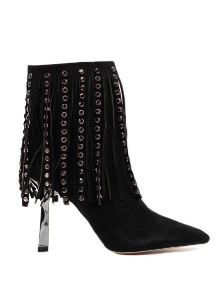 Alma en pena Dames enkellaarsjes zwart suede