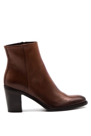 Rossano Bisconti dames enkellaarsjes cognac
