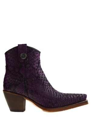 new rock New Rock High Heels Ankle Boots Purple for Women