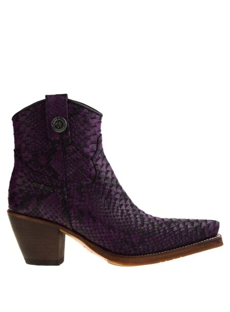 New rock New Rock High Heels Ankle Boots Purple for Women 